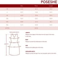 thumbnail image 3 of POSESHE Women's Plus Size Summer Dress, Short Sleeve Round-Neck Short Party Dress with Pockets, 3 of 5