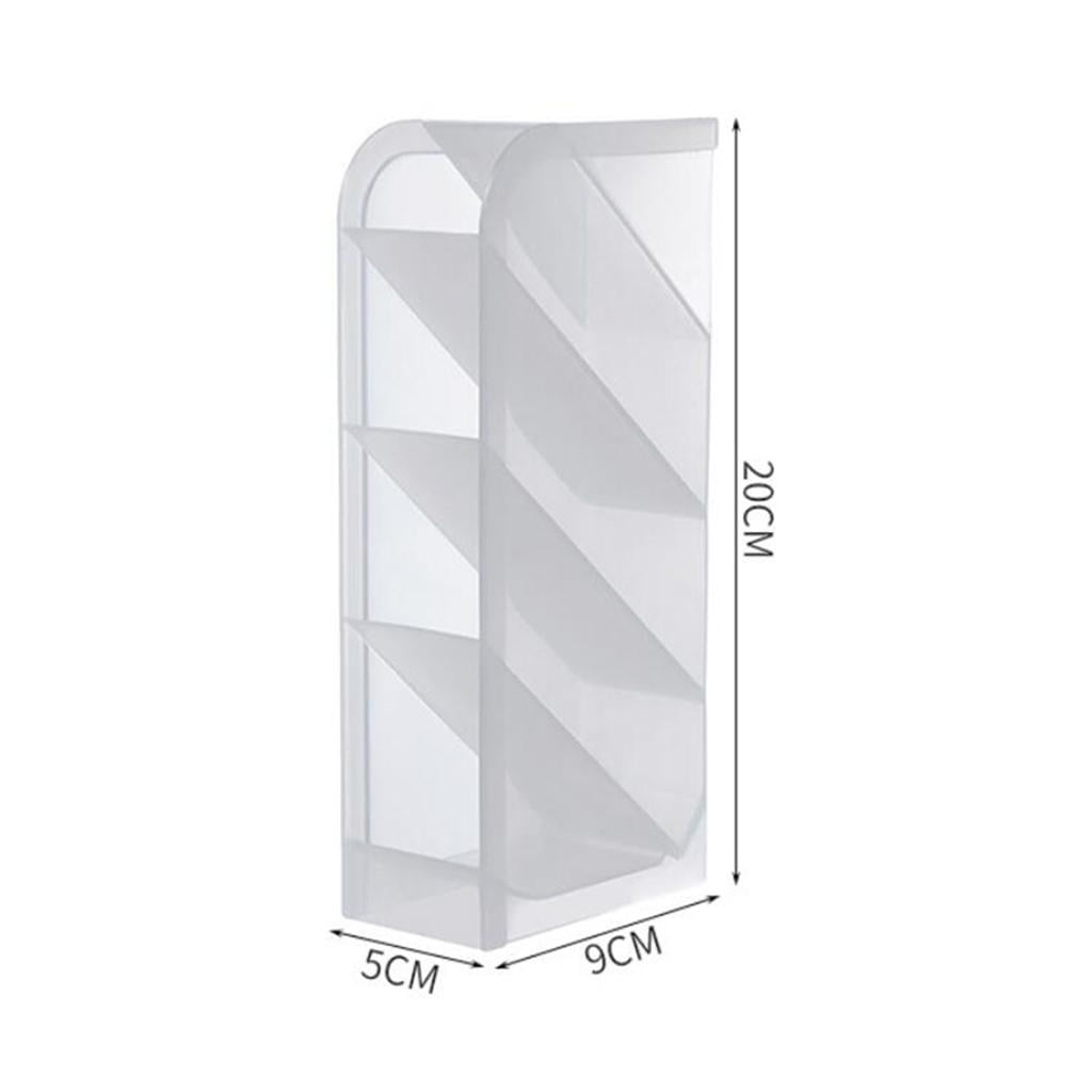 kowaku 3xPlastic Desktop Stationary Organizer Paint Markers Pen Holder Rack White 3 Pcs