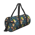 thumbnail image 3 of Bingfone Blue Floral Print Gym Duffle Backpack for Men Women,Travel Weekender Carry-On Bags with Detachable Back Pack Straps for Traveling Overnight Climb Sports, 3 of 8