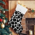thumbnail image 5 of GZHJMY Cow Print Christmas Stocking, Personalized Large Candy Stocking Hanging Gift, Xmas Stockings Decoration for Family Holiday Party Ornaments Decor Fireplace, 5 of 7