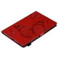 thumbnail image 6 of Case for Galaxy Tab A7 10.4" 2020 SM-T500/T505/T507, Slim Fit Folio Flip PU Leather Butterfly Embossed Smart Stand Cover Auto Wake/Sleep Shockproof Protection TPU Back Cover, Red, 6 of 6
