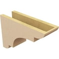 thumbnail image 5 of 5"W x 15"D x 10"H Classic New Brighton Rough Cedar Woodgrain TimberThane Corbel, Primed Tan, 5 of 6
