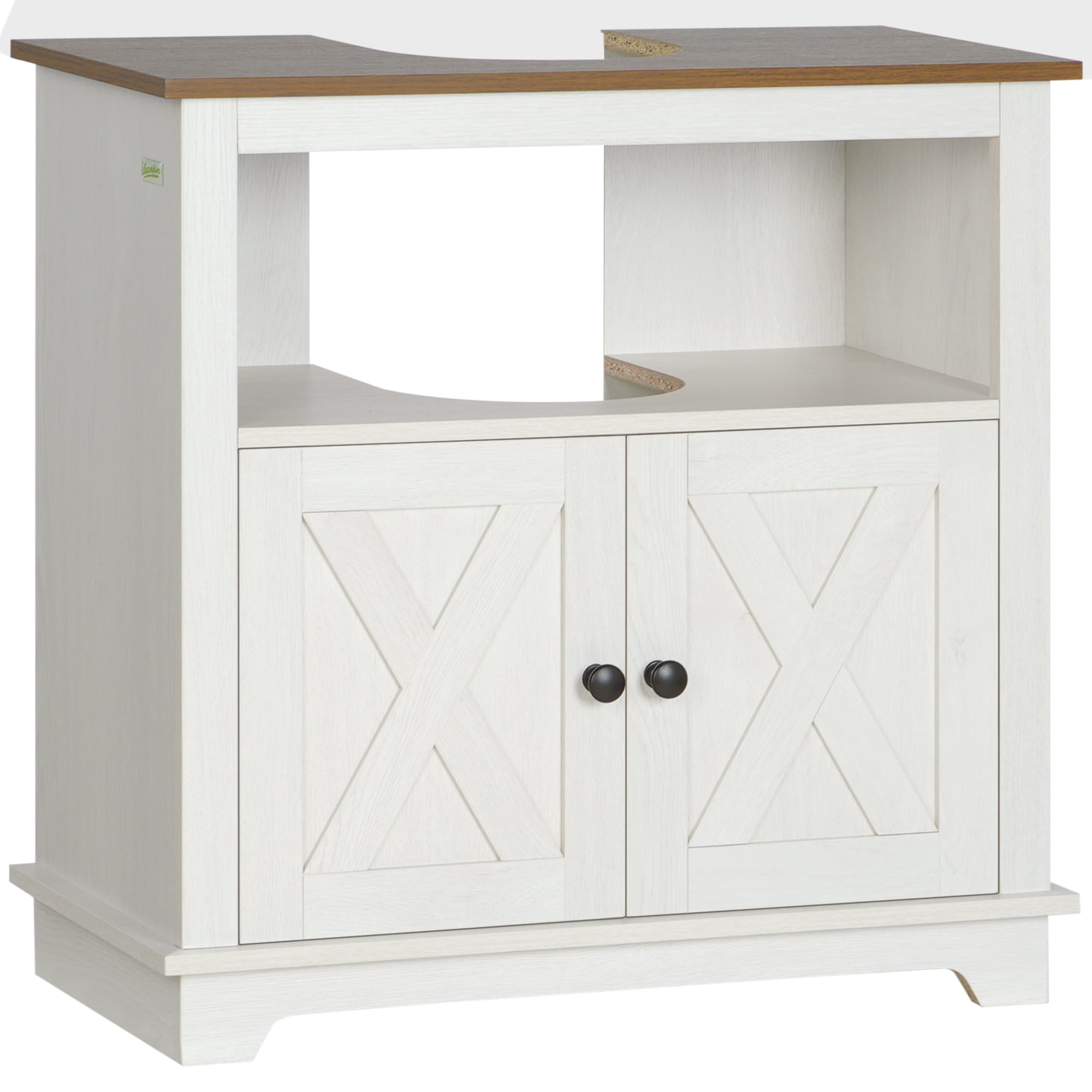 Modern Farmhouse Bathroom Sink Cabinet, Pedestal Sink Storage Cabinet - Walmart.com