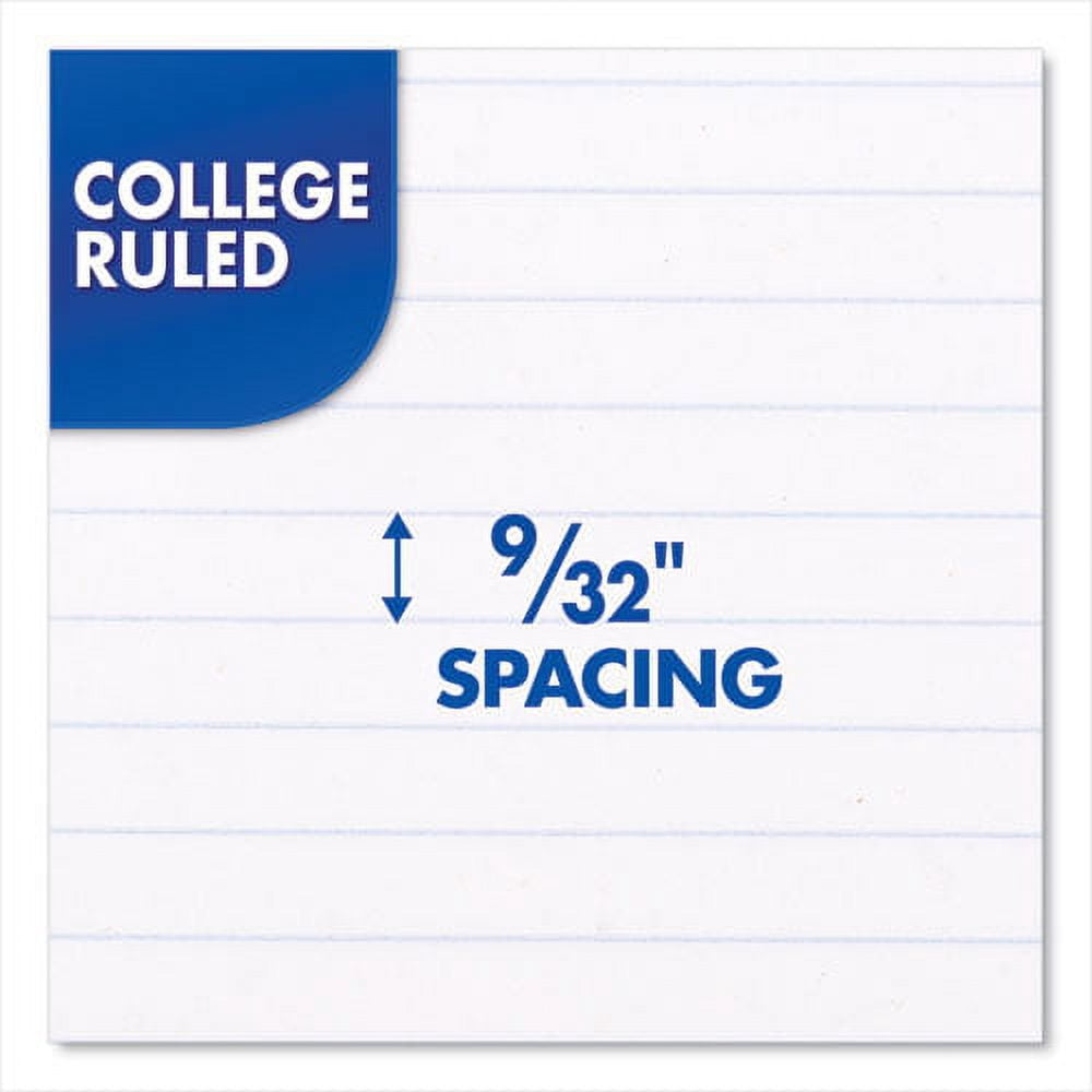 Spiral Notebook, 1 Subject, Medium/college Rule, Assorted Covers, 10.5 X 8, 70 Sheets, 6/pack | Bundle of 5 Packs