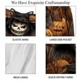 thumbnail image 4 of luoweisi Men's Beach Shorts Quick Dry Swim Trunks with Mesh Lining Halloween Scarecrow L, 4 of 5