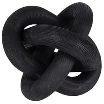 OUNONA Black Wooden Chain Link Decor for Crafting and Home Interior Design, Stylish Wood for Projects