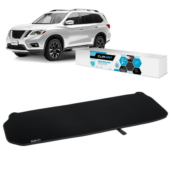 CLIM ART Cargo Liner for Nissan Pathfinder 2013-2020 Custom Fit Trunk Mat, with Honeycomb Dirtproof & Waterproof Technology - All-Climate, Heavy Duty, Anti-Slip Cargo Liner, Luggage - FL01113020