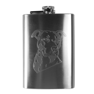 8oz Pitbull Black Flask 8oz Pitbull Black Flask