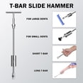 thumbnail image 2 of BeesClover Car Dent Puller Kit, Dent Repair Kit with Rubber Hammer, Bridge Puller, Hot Melt Adhesive Strip, LED Circuit Board for Auto Body Dent Removal, 2 of 7