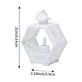 thumbnail image 4 of Kmdttou Solar LED Lights Outdoor LED Hexagon Wind Lamp Electronic Candle Light Christmas Halloween Party Decoration Candle Without Smo-ke, 4 of 8