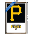thumbnail image 3 of MLB Pittsburgh Pirates - Logo 22 Wall Poster, 22.375" x 34" Framed, 3 of 5