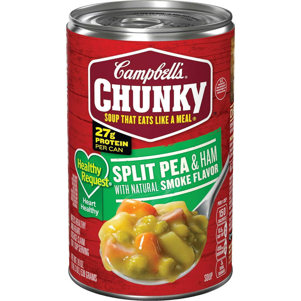 Campbell's Chunky Soup, Healthy Request Split Pea & Ham with Natural