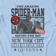 thumbnail image 3 of Marvel Spider-Man Mask Retro Sparkle Men's T Shirt (Light Blue, S-XXXL), 3 of 4