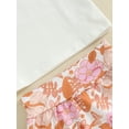thumbnail image 6 of Infant Baby Girls Shorts Set, Short Sleeve Butterfly Print T-shirt Flower Print Shorts Headband Outfit, 6 of 8