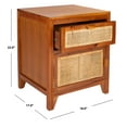 thumbnail image 4 of SAFAVIEH Devon Modern 1 Drawer 1 Door Nightstand, Natural, 4 of 14
