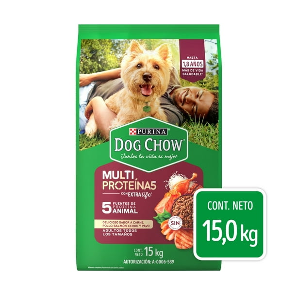 Croquetas para perro Purina Dog Chow Adulto Multi Proteína 15 Kg