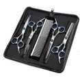 thumbnail image 1 of Professional Dog Grooming Scissors Kit - 4PCS Stainless Steel Pet Shears with Storage Bag for Safe Trimming, 1 of 4