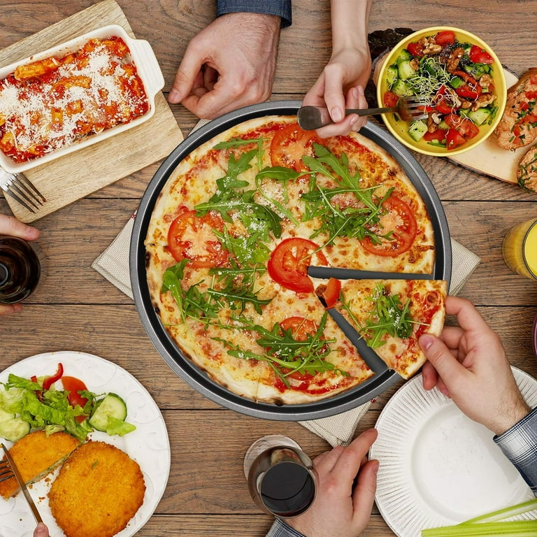 Nonstick Pizza Pan Sets 3 Pack Round Pizza Baking Pans Deep Dish Pizza Tray Carbon Steel Pizza Pan for Oven 6 inch 8 inch 10 inch Walmart