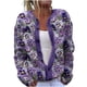 thumbnail image 2 of Cárdigan de punto con estampado informal para mujer, chaqueta con botones, abrigo para mujer, 2 of 3