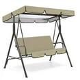 thumbnail image 5 of Huayishang Canopy Tent Clearance, Swing Water Proof Cover Swing Canopy Cover and Garden Chair Outdoor Sunscreen（Top 142*120*18Cm+Seat 150*50*10Cm） Home Essentials Beige, 5 of 5