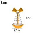 thumbnail image 2 of Fishbone Tent Stakes with Spring Rope Hook Cord Adjuster Tensioner Kit for Camping on Wood Platform, 2 of 5