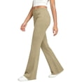 thumbnail image 6 of Afuyipoi Girls Flare Capris Pants Size 5-15 Solid Color High Waist Stretch Casual Sports Leisure Summer Pants for Daily Activities Khaki Size 7, 6 of 9