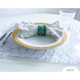 thumbnail image 3 of Rangeene Handmade Mesh Metal Green Dining Napkin Rings; Green; Set of 8, 3 of 6
