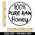 thumbnail image 2 of 100% Pure Raw Honey Self-Inking Rubber Stamp Ink Stamper - Blue Ink - Small 3/4 Inch, 2 of 7