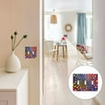 thumbnail image 7 of Yayeee Toggle Light Switch Wall Plate 2-Gang 4.56"x4.48" Decorative Outlet Cover, Colorful Wavy Plaid, 7 of 7