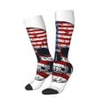 thumbnail image 3 of Cauagu American Flag Skull Print Women's Men's Ankle Socks 1-pack Casual Athletic Socks for Unisex Adult Moisture-Wicking Socks for Daily Wear/Running/Sport, 3 of 8
