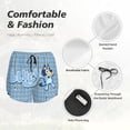 thumbnail image 6 of Lsque Bluey Printed Women's Running Shorts with Liner Pockets,Elastic Quick Dry Workout Athletic Gym Yoga Shorts,Womens High Waist Shorts-Small, 6 of 9