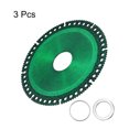 thumbnail image 3 of Uxcell Diamond Saw Blade Metal Alloy Cutting Wheels Cutting Disc for Cutting Metal Stone Green 4" 3 Pcs, 3 of 6