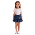 thumbnail image 4 of Liyamei Girls Denim Shorts with Stretch and Pockets for Summer Everyday Size 2-9,Blue, 4 of 6