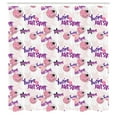 thumbnail image 3 of Ambesonne Emoji Shower Curtain, Funny Faces Modern Graffiti, 69"Wx70"L, Off White Purple, 3 of 3
