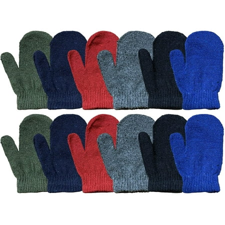 UPC: 0767344150661 | Yacht & Smith Kids Gloves And Mittens in Bulk Winter Striped Magic 3-8