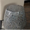 thumbnail image 2 of Linon Prescott Indoor Drum Accent Table, 19.75" Tall, Black/White Capiz Shell, 2 of 8