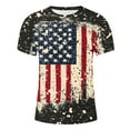 thumbnail image 5 of cllios Men's Patriotic Tee Shirts,Big and Tall 4th of July T Shirts for Men Vintage American Flag Graphic Tees Summer Casual Short Sleeve Crewneck Tops Sales Today, 5 of 5
