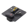 thumbnail image 4 of 100A Circuit Breaker Panel with Red LED Backlit Single Lamp Boat Rocker Switch for RV Boat, 4 of 10