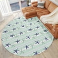 thumbnail image 2 of Seabreeze SZ12 Blue Coastal Rug 8' X 8', 2 of 5