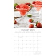 thumbnail image 3 of The Gifted Stationary Square Wall Calendar 2025, Cocktails, 16-Month Food Theme Hanging Calendar with 180 Reminder Stickers, Monthly Family Planner for Home & Creative Spaces, (12x12 In), 3 of 5