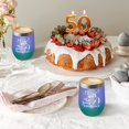 thumbnail image 2 of 50th Birthday Gifts for Women - 50th Birthday Wine Tumbler 12oz Insulated Wine Tumbler with Lid and Straw, 50 Years Old Birthday Gifts for Anniversary Decorations, 2 of 6