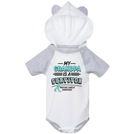 

Inktastic My Grandpa is a Survivor- Prostate Cancer Awareness Gift Baby Boy or Baby Girl Bodysuit