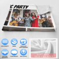 thumbnail image 5 of Personalised Blanket Custom with Picture Text Throw Blanket, Customized Photo Gift Birthday, Holiday, for Dad, Mom, Kids, Pet, Friends or Couples (1 Photo), 5 of 6