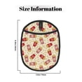 thumbnail image 3 of Pofeuu Cartoon Popcorn Print Silicone Pot Mat Mitten With Hanging Loop Heat Resistant Oven Mitts Non-Slip Bbq Baking Smoking Potholders, 3 of 7