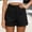 *Black, variant on Women's High Waisted Work Shorts with Pockets ,Casual Summer Solid Color Slim Fit Business Short Gray,Women's Plus M
