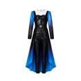 thumbnail image 4 of 3-Piece Blue Black Cosplay Costume Rise Red, Jumpsuit Apron with Badge Suit, Halloween Outfit for Anime Party Events, 4 of 8