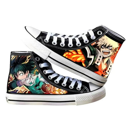 

Canvas Shoes Anime Deku Sneakers Izuku Todoroki Cosplay High-Top Shoes
