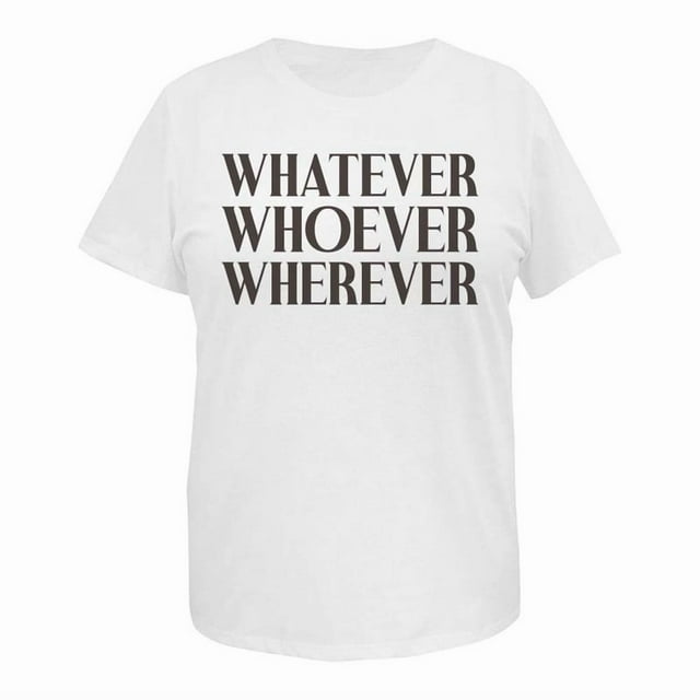 Playera George para Dama, con Estampados de Frases Blanco Talla EG