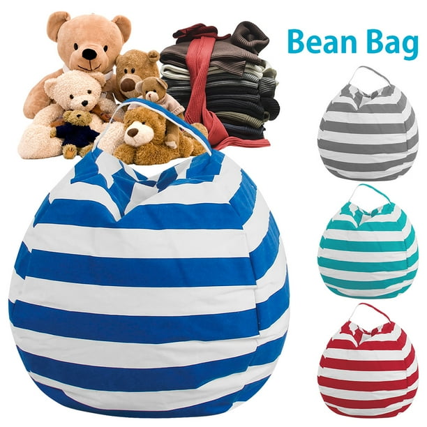 Fyeme Stuffed Animal Storage Bean Bag,Large Beanbag Chairs for Kids