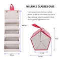 thumbnail image 4 of Organizador Plegable para Gafas de Sol Kenpal Estuche de Viaje Rojo, 4 of 6